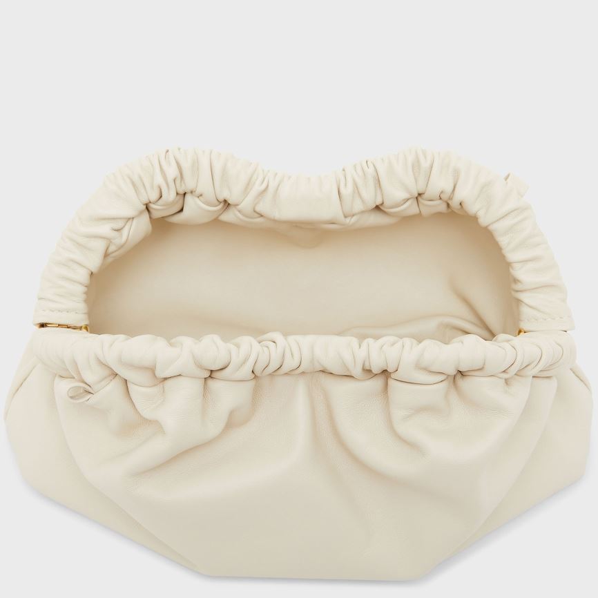 Women's Mansur Gavriel Mini Cloud Clutch Bags Cream | AU M867UO